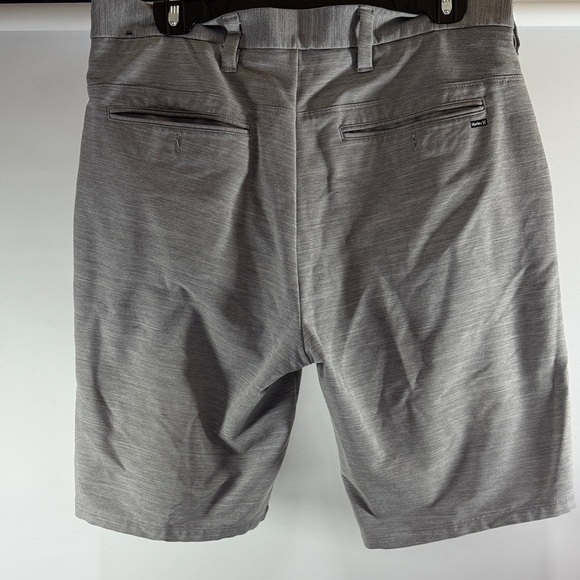 Hurley Men's Light Gray Flat Front Shorts - Picture 2 of 11